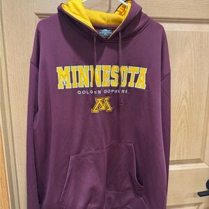 Colosseum Minnesota Maroon and Gold Hoodie
